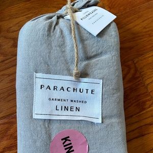 Parachute NWT Linen Pillowcases (2) King Size, Grey